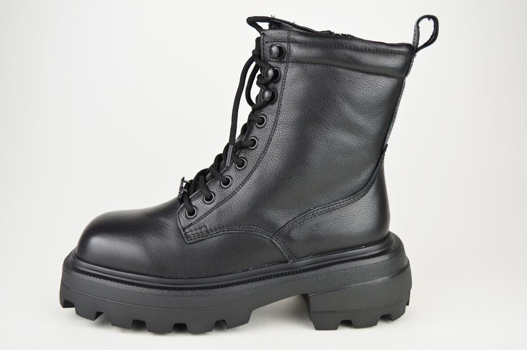 Ботинки зимние мех Berkonty 9088 36 Черный кожа