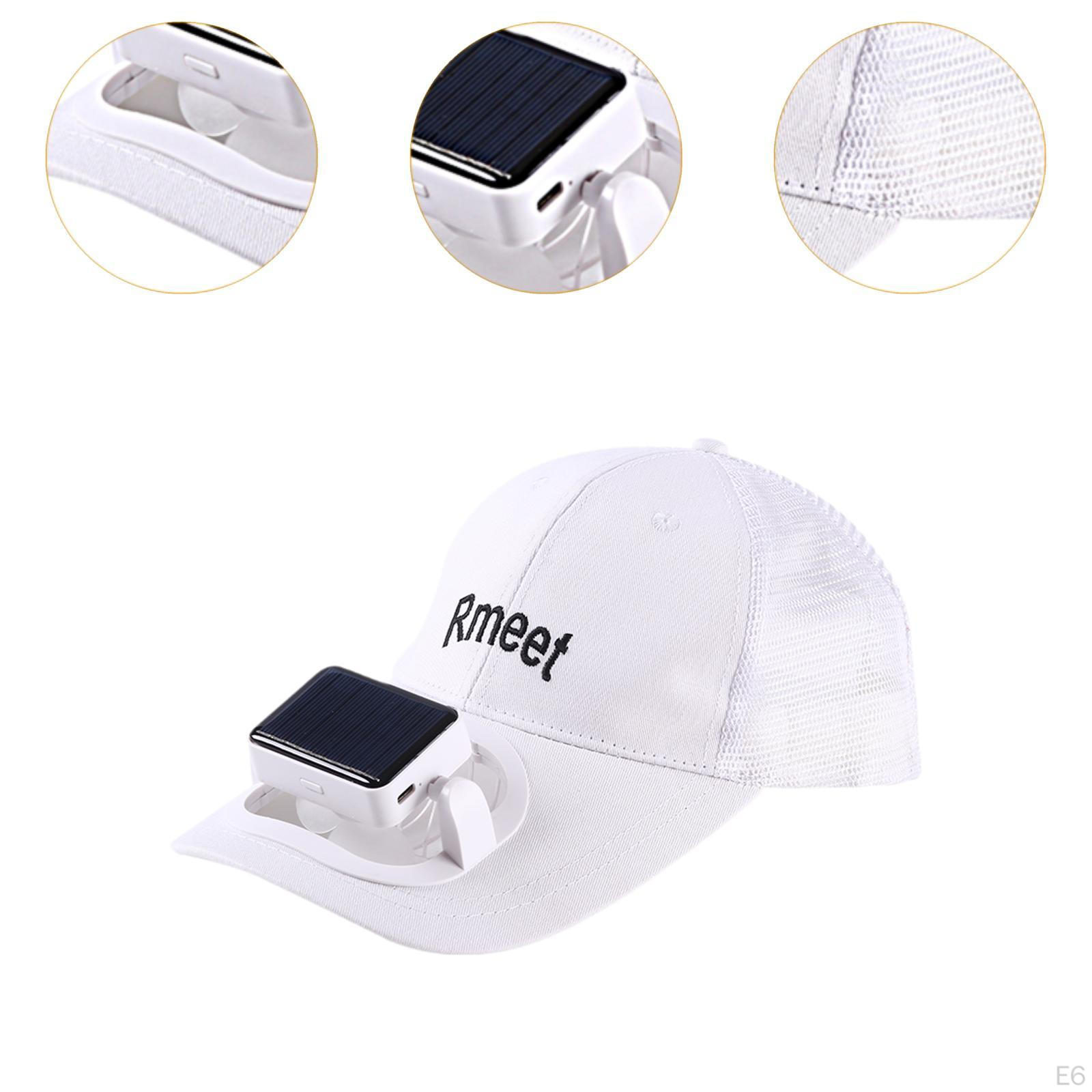 Шляпы с солнцезащитным козырьком и регулируемой шляпой с вентилятором — фото 8