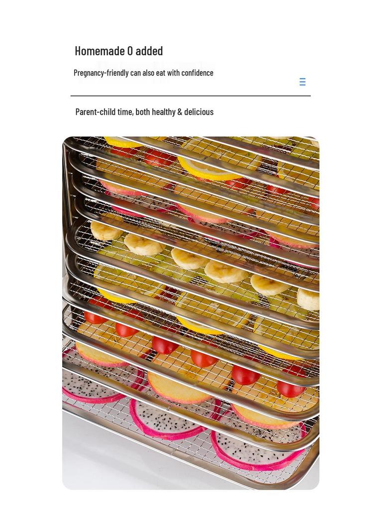 Compact Multi-Functional Food Dehydrator for Fruits, Vegetables, Pet Snacks, and Meats