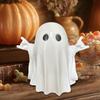 Halloween Small Ghost Decor Cute White Ghost Party Decoration Courtyard Ornaments Spooky Halloween Decorations Table Ornaments