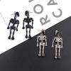 2022 Trendy Earrings European and American Fashion for Creative Punk Retro Skull Robot Earrings Halloween Jewelry Gifts