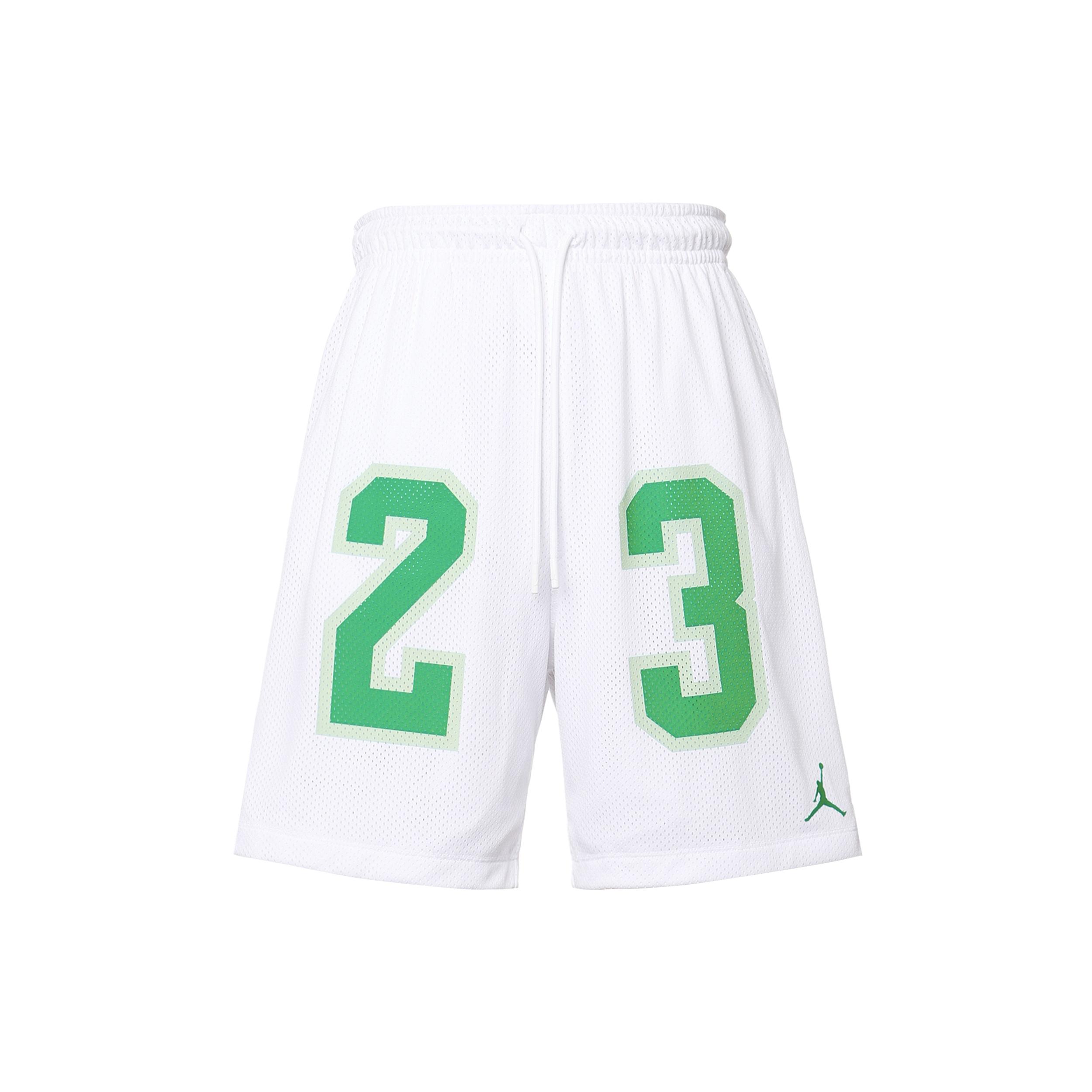 Air Jordan Essential 23 Shorts White Green Men s DX9672-100 XXXL