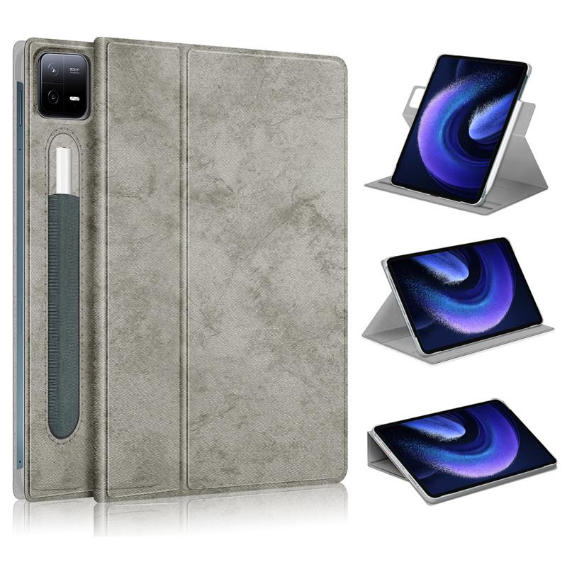 

Чехол для планшета, вращающийся на 360 градусов чехол для Xiaomi Pad 6, чехол 2023, складная подставка, откидной чехол-подставка для Funda Xiaomi MiPad 6 Mi Pad 6 Pro, чехол 11 дюймов for Xiaomi Pad 6 серый