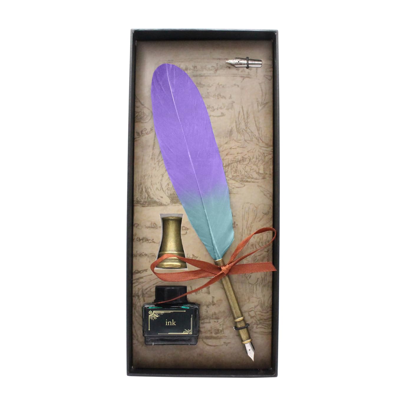 

Capcom Monster Hunter Wilds Secret Quill H210 x W40 x Natural stainless zinc polyethylene foam Pen, Approx. D8mm, feather, brass, steel, ink, glass, чёрный