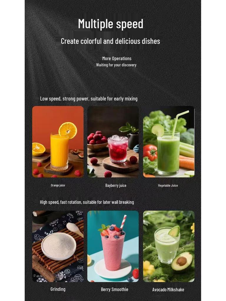 2L Multi-Functional Automatic Cooking & Smoothie Machine with High-Power Ice Crusher