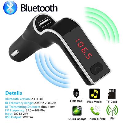 Car FM Transmitter Wireless Bluetooth Radio Adapter USB Charger Mp3 Player TF