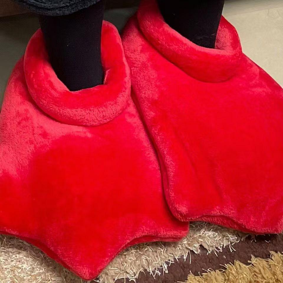 Claw Shoes: Unisex Autumn/Winter Cozy Velvet Slippers with Wrap Heel In Various Colors, Available In Large Sizes