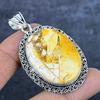 Natural Brecciated Mookaite 925 Sterling Silver Jewelry Pendant 2.48" V7O96
