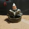 Part Fountain Home Creative Ceramic Teahouse Buddha Decor Waterfall Office Mini Backflow Cones Censer Holder Burner Incense