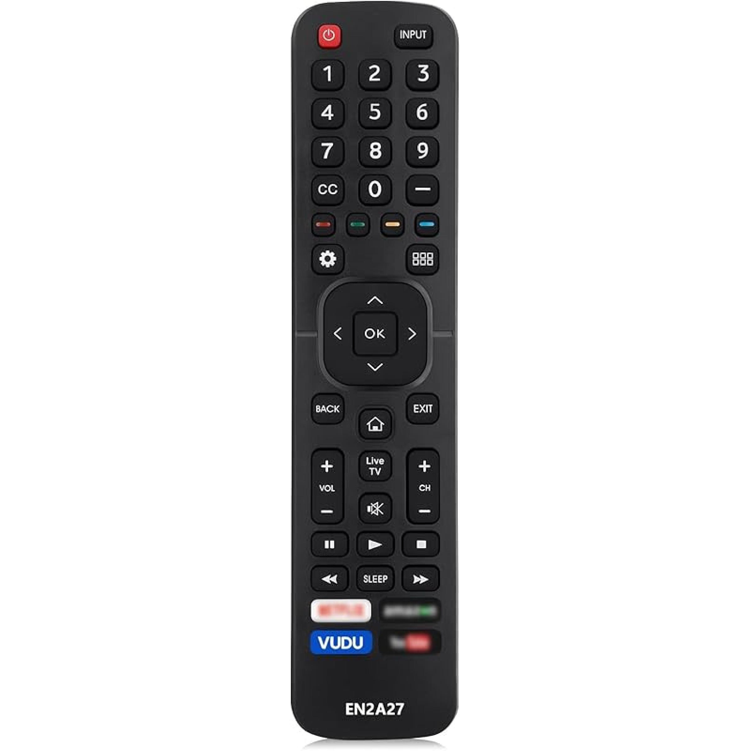 Replacement Hisense Universal TV Remote Control Fit for All Hisense 4K UHD Android Smart TV No Setting-up (EN2A27) EN2A27