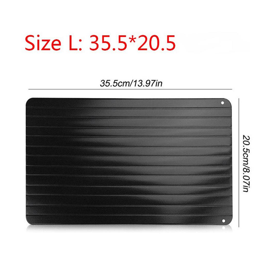 Meat Fruit Fast Defrosting Plate Food Grade Natural Safe and Odorless Defrosting Tray Recess Design for Liquid Drainage