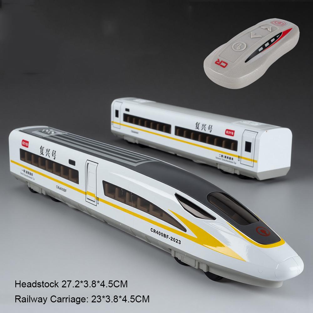 

Масштаб 1:60 Фусін Модель високошвидкісної залізниці Іграшкова машинка Пульт дистанційного керування Електрична Імітація Звукові оголошення Потяг Звук Світло Подарунок
