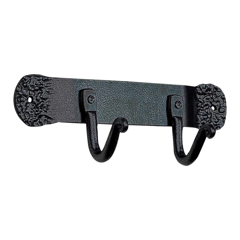 Wall Bracket with 2 Hooks, Vintage Iron Finish, PA8456