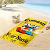 Name Custom Cuphead Game Print Beach Towel, Large Soft Quick Dry Towel for Beach Camping Swimming