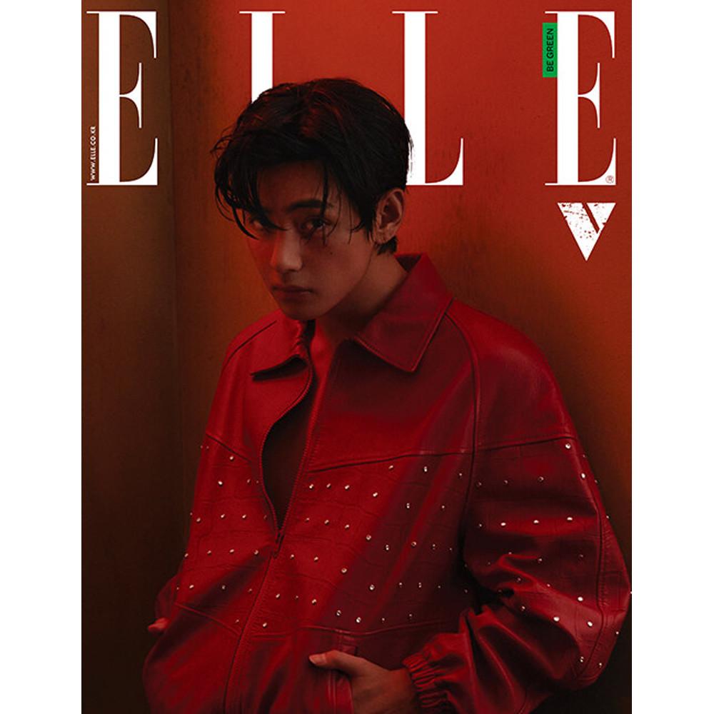 Elle Corée 2023 avril, couverture de BTS V, K POP, KSTAR, KPOP K FASHION