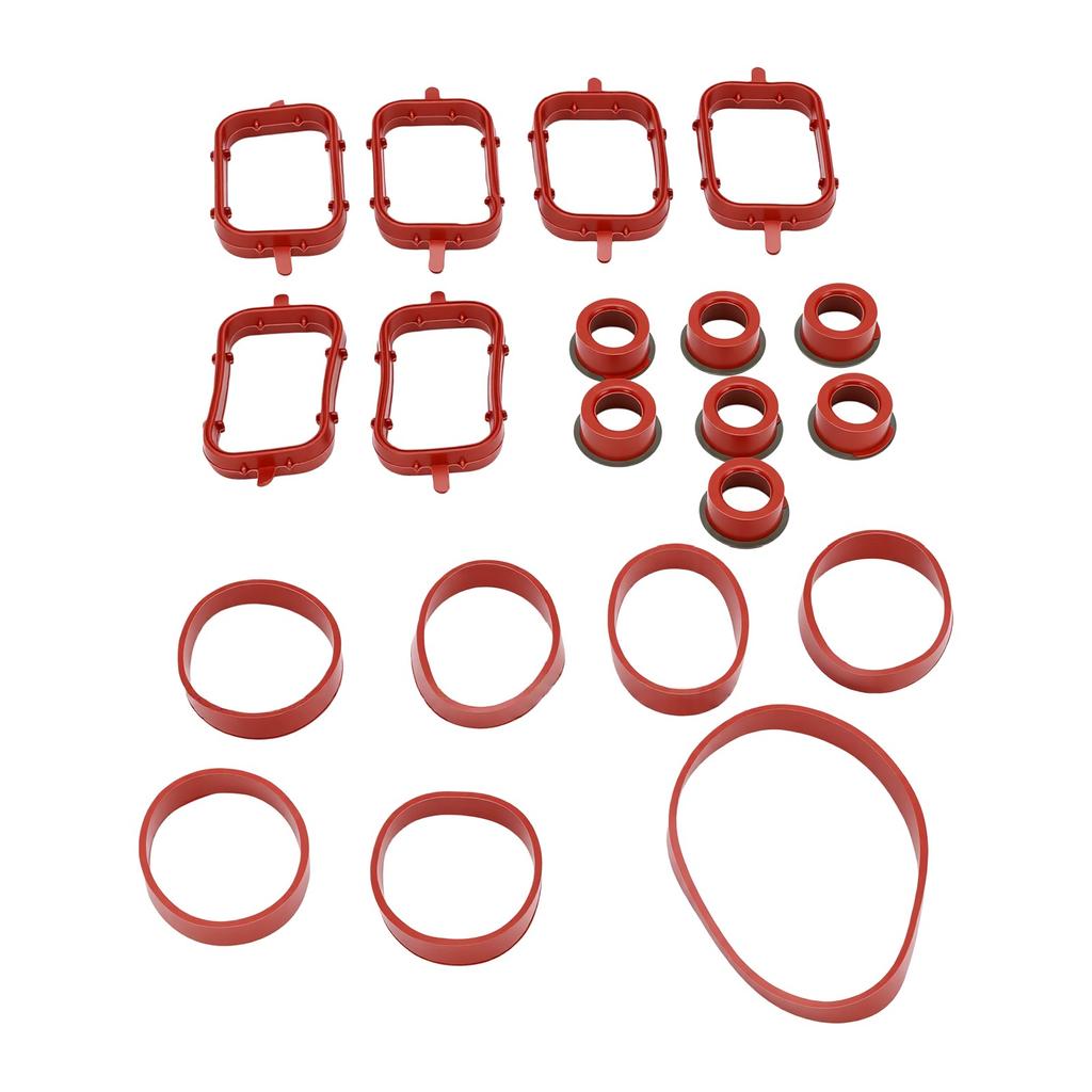 Engine Intake Manifold Gasket Set Replacement for X5 335D 3.0L 11612246945 for 22mm 33mm Engines