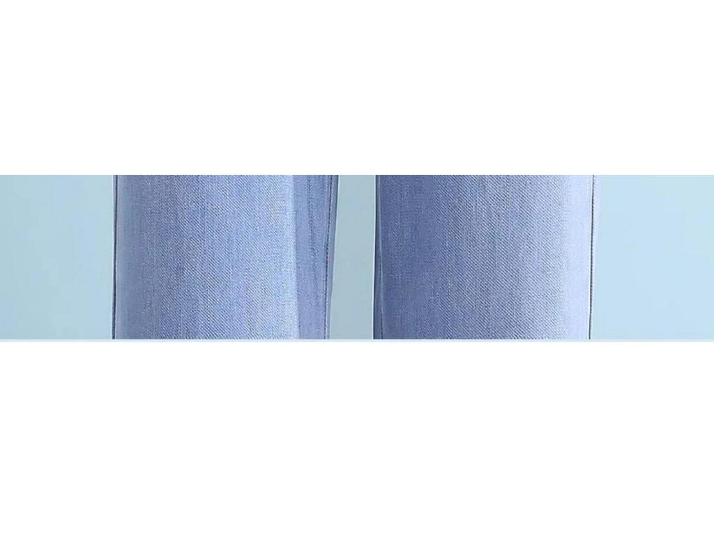 Women's Summer 2025 Tencel Light Blue Straight-Leg Ice Silk Jeans