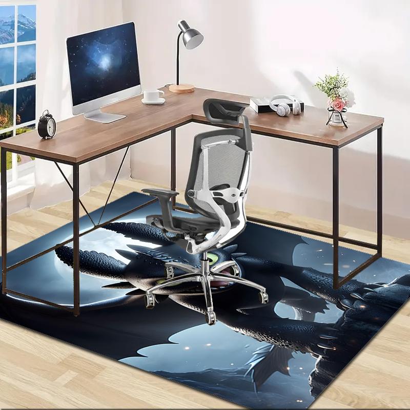 1pc Toothless2 Design Area Rug - Non-Slip, Soft & Cozy Floor Mat for Living Room, Bedroom, Office - Indoor/Outdoor Decorative Carpet