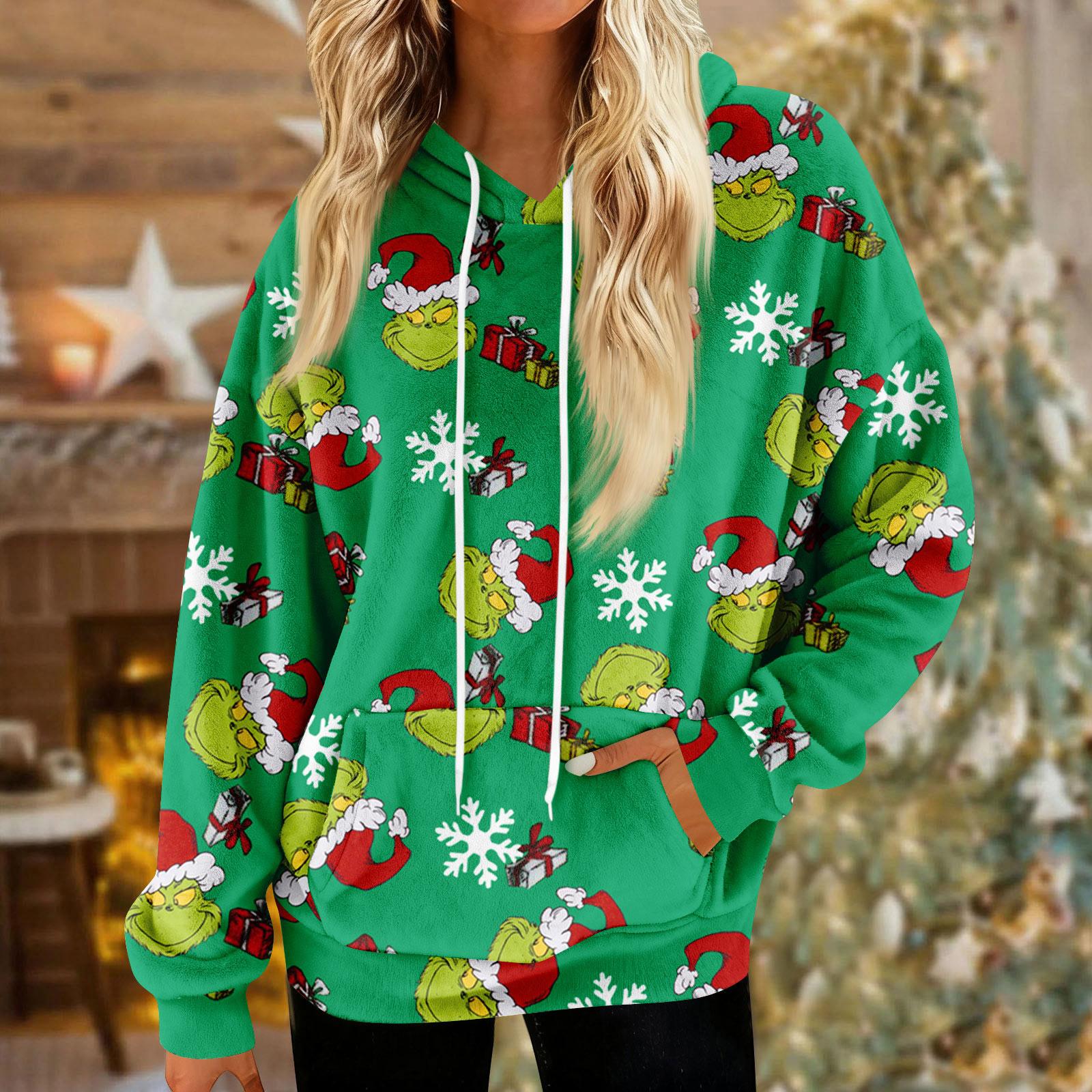 

Толстовки для женщин оверсайз зимние плюшевые милые свитшоты пуловер модная осенне-зимняя одежда L