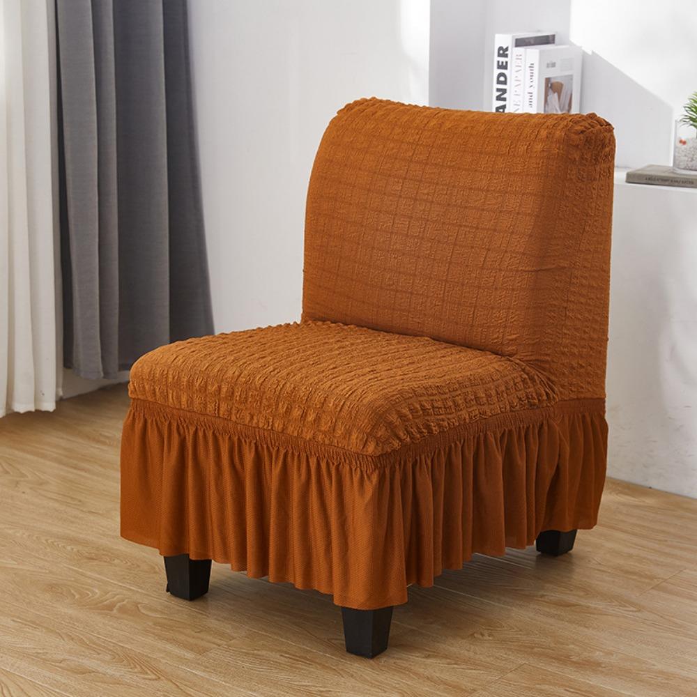 

Elastic Cationic Thickened Chair Cover for Armless Chairs Hotel Cafe Restaurant 1pc