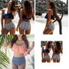 Wysokiej jakości damski komplet bikini bandażowego z biustonoszem push-up z wkładkami dla bezwysiłkowego stylu