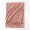 Cashmere Feel Solid Color Women's Imitation Cashmere Scarf Spring Atmosphere Korean Style Versatile Mid Length Shawl Scarf