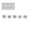 50Pcs Beard Beads Sturdy Alloy Dreadlocks Beads for DIY Jewelry Accessories Hair Beard Decoration