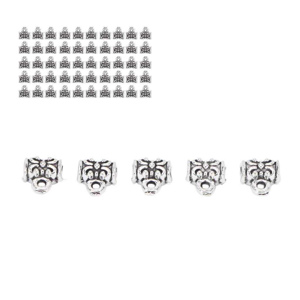 50Pcs Beard Beads Sturdy Alloy Dreadlocks Beads for DIY Jewelry Accessories Hair Beard Decoration
