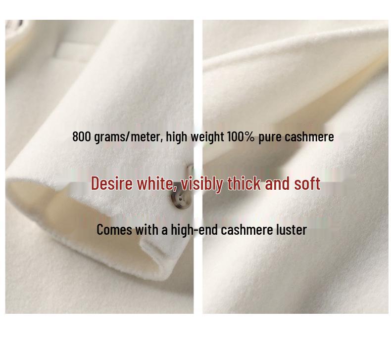 Double-Faced 100% Cashmere Women's Overcoat