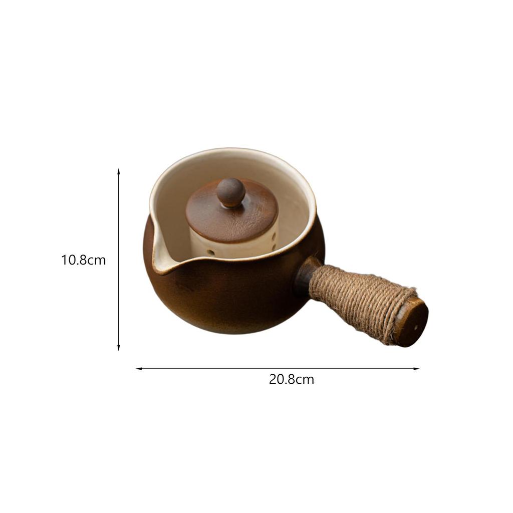 Ceramic Teapot Porcelain Tea Pot Portable Pot Tea Maker Porcelain Single Teapot for Kitchen Tea House Hiking Outdoor Picnic