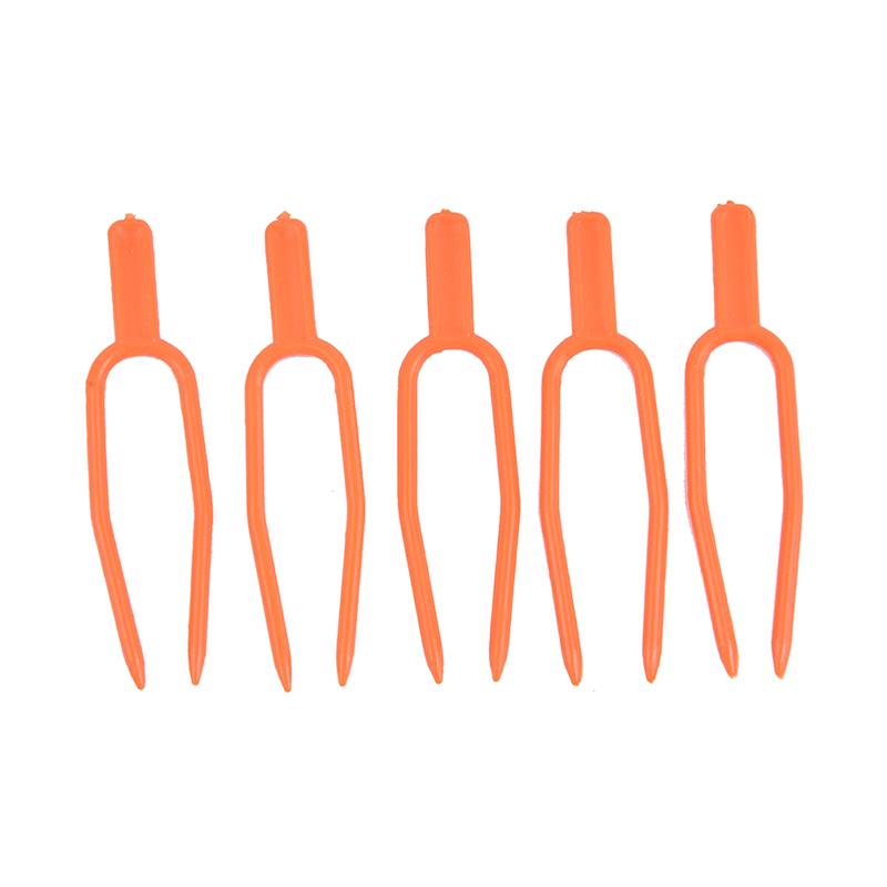

50 шт. Зажимы для растений Фиксатор для столонов Зажим для сельского хозяйства Вилки для клубники оранжевый