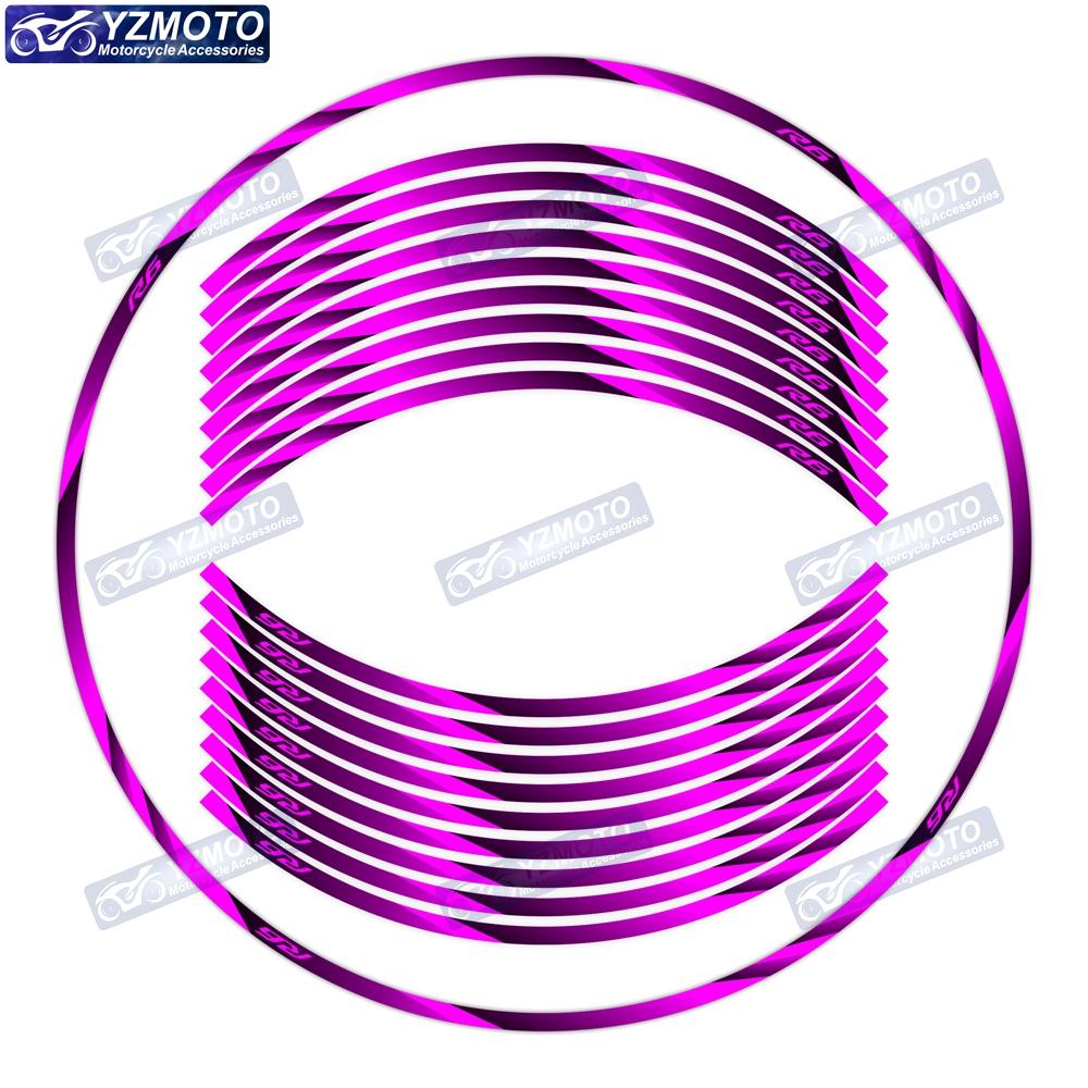 For YZF R6 Motocycle Accessories Wheel Stickers 17-inch Front And Rear Reflective Waterproof Decal Wheel Rim Decoration Stickers