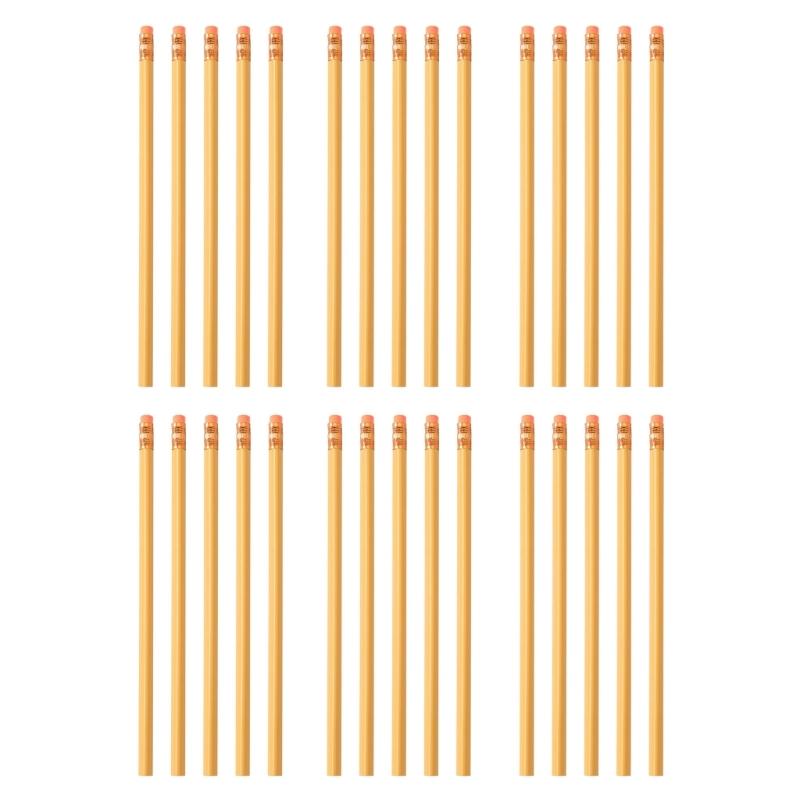30 Pcs Drawing Pencils Triangle Pencils With Eraser Macaron Color Pencils School Supplies For School Office Sketching