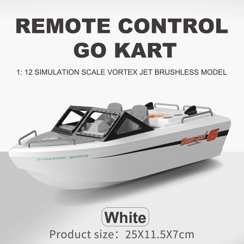 Cross 2.4G Brushless Turbojet High-Speed RC Boat - Electric Water Racing Speedboat Model