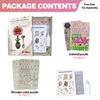Wacocetoy Cross-Border Carnation Puzzle 3D Wooden Diy Coloring Toy 2-In-1 Set Handmade Puzzle