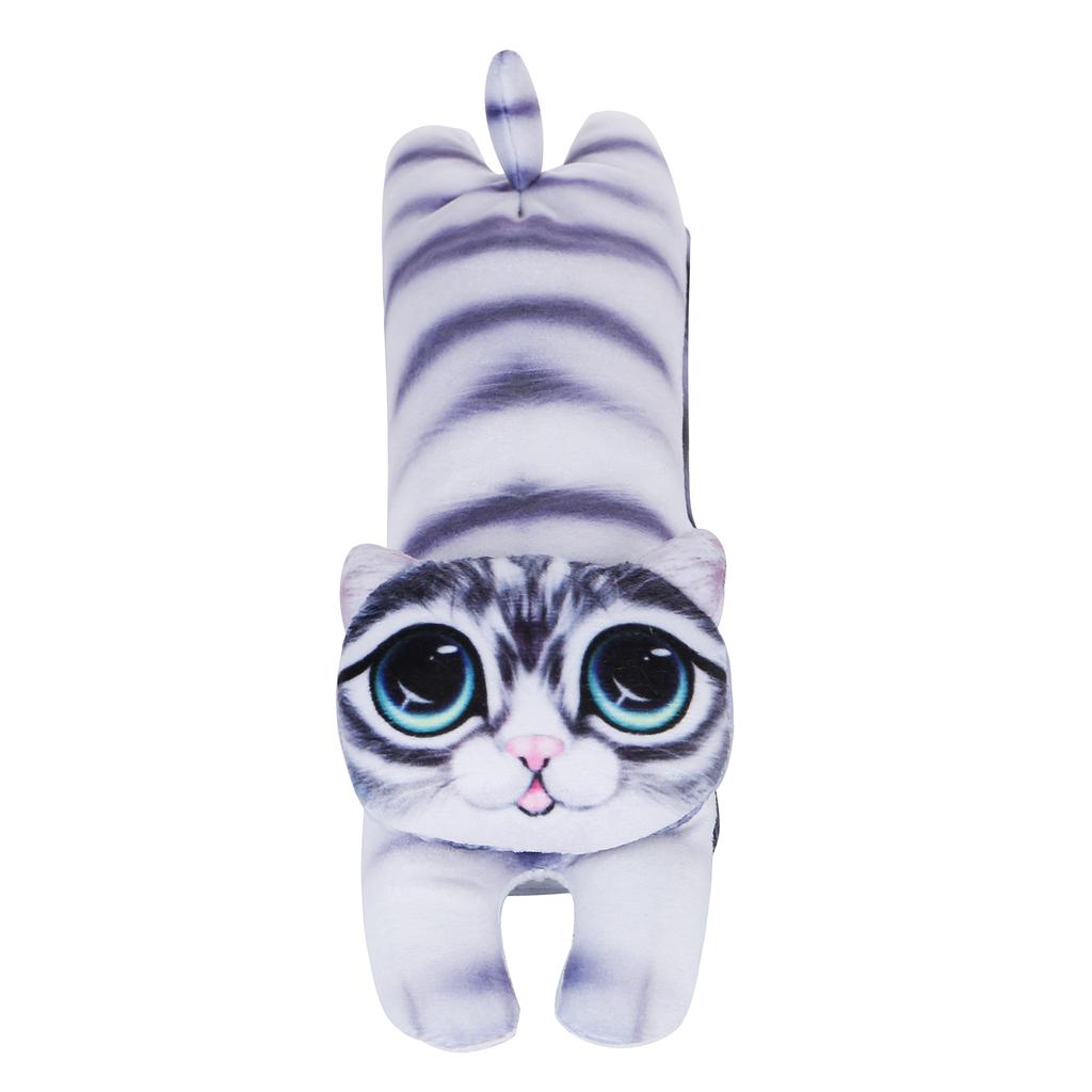 Funny Cat and Dog Seat Headrest Car Shoulder Pad Set Neck Protection Pillow Cute Cartoon Car Interior