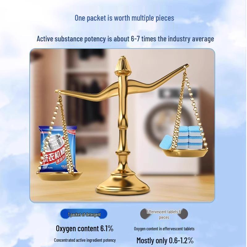 Newcomer 0.01: 30-Pack Washing Machine Tub Cleaner - Powerful Descaling & Deodorizing