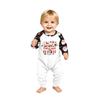 Matching Family Christmas Print Long Sleeve Round Neck Set for Parents and Kids