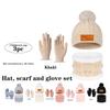 Xiyin Kids' Winter Knit Hat, Scarf & Gloves Set - Velvet-Lined and Thickened for Warmth