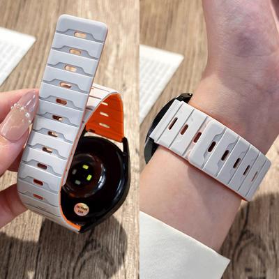 18mm 20mm 22mm Silicone Strap for Huawei Watch GT6 GT5 6Pro GT4 46mm Magnetic Band for Samsung Galaxy Watch 7 6 5 4 Classic 5Pro