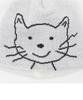 Eolaiteuaenggeul Cat Face Beanie (White)