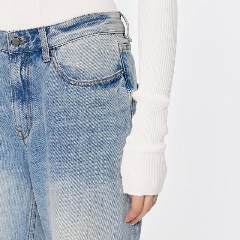 JNBY 2024 Winter Slim Fit Hooded 100% Wool Knit Sweater