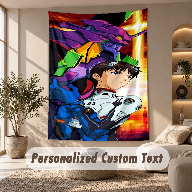 Wall Hanging Tapestry Art Cloth Bedroom Room Background DecorNeon Genesis Evangelion