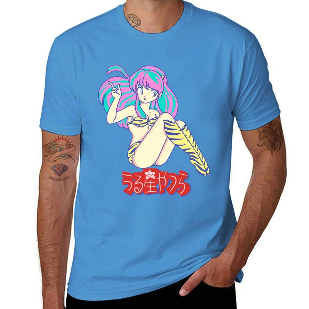 Lamu Kawaii Girl Urusei Yatsura Tshirt Oversized Vintage Vintage Clothes Plus Size Tops Mens Vintage T Shirts