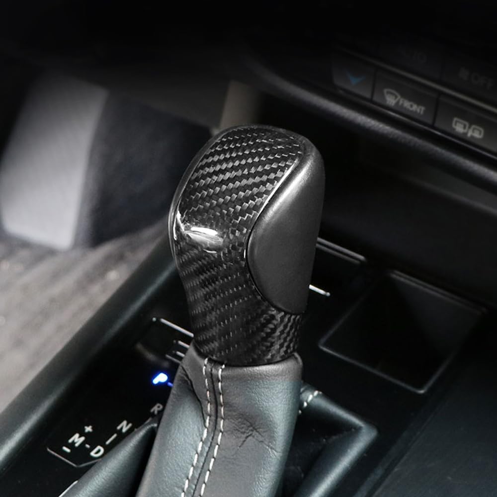Carbon Fiber Gear Shift Knob Cover for Lexus IS200 IS300 IS350 IS500 F Sport 2014-2018-2021 2022,for Lexus ES350 RC30 NX300 RX350 RX450 Interior Trim