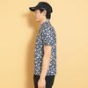 Kurzarm-Poloshirt Print Feuchtigkeit Schnell Golf C25134112 L [Callaway] Herren (Blumenmuster, Feuchtigkeitstransport, Trocknend) // 1120_Marineblau