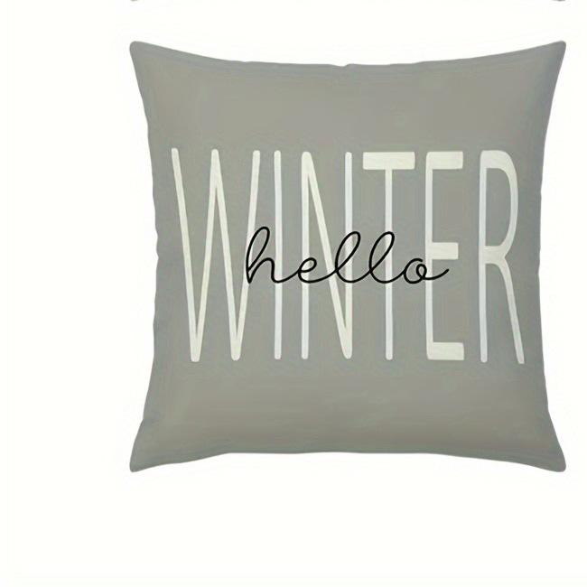 Festive Christmas and Winter-Themed Pillowcases: Gnomes, Trees, and Cozy Text Designs! New Year Home Decoration