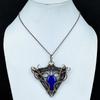 Lapis Lazuli Pendant Handmade Gemstone Jewelry, 999 Copper Wire Wrapped Pendant ,Unique Design Jewelry Pendant