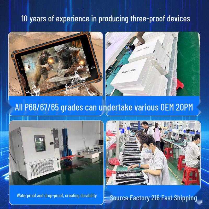 8/10 Inch Android 15 Outdoor Tri-Proof Industrial Tablet with NFC/RFID Support
