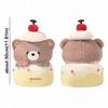 Pull-out Plush Bear Doll Creative Birthday Gifts Interactive Bear Cake Plush Toy  Valentine's Day